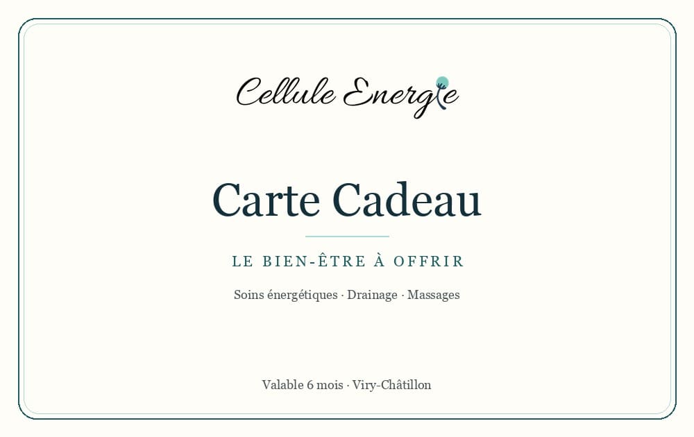 Carte cadeau Cellule Énergie, le bien-être à offrir